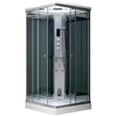 Mazur MUE-AS1010 Duschkabine mit Spiegeln, Hydromassage und Dampfsauna, 100 x 100 x 217 cm