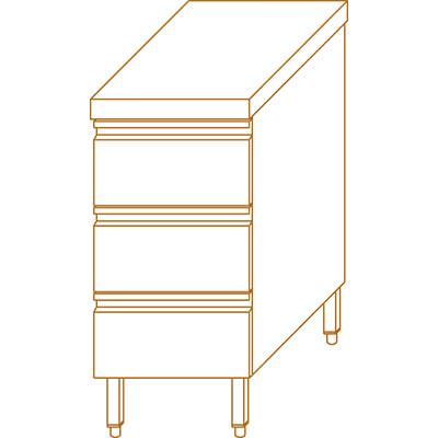 AfG Berlin As47s3a Schubladenschrank Mit 3 Schubladen