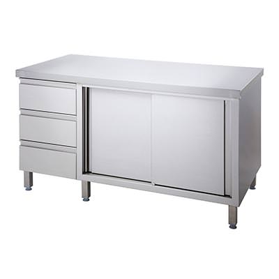 AfG Berlin Asb187l Work cabinet with sliding doors, left Sl-block