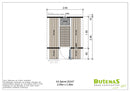 Butenas Gartensauna FASSBA mit Terrasse