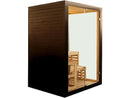 Sanotechnik Finnish Sauna PANORAMA BLACK Sauna 2 Pers.130x120x200 cm