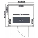 Sanotechnik Malmö 1 infrared cabin, 1 person, 90x90x190 cm