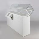 Form Department ATRIUM.B90 – Große Sockelvitrine mit Schubladen und Staufach