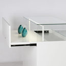 Form Department ATRIUM.N1 – Breite Haubenvitrine mit Auszug und Staufach