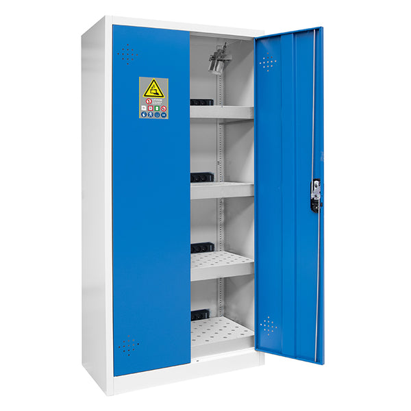 Ecosafe 2-türiger Hochschrank Zum Aufbewahren Und Aufladen Von Lithiumbatterien