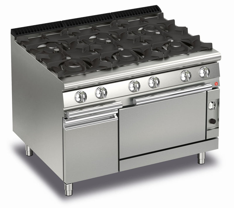 AfG Berlin Cfg73q Gas-herd 6 Flammen Mit Gasbackofen