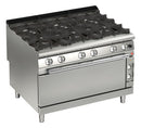 AfG Berlin Cfg93lq Gas-herd 6 Flammen Mit Jumbo Gas-backofen