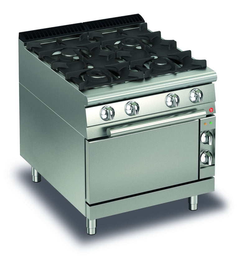 AfG Berlin Cfge72q Gas-herd 4 Flammen Mit E-backofen