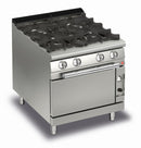 AfG Berlin Cfg72q Gas-herd 4 Flammen Mit Gasbackofen