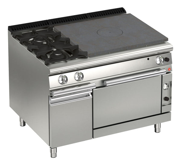 AfG Berlin Tpfg73q Glühplatten-herd Gas Mit Gasbackofen + 2 Brenner