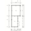 Fjordholz Garden Shed Alu Concept 70 K