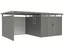 StarLine Metal Garden Shed Model Style 7.56 m² Economy Set-2 Aluminum Grey
