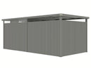 StarLine Metal Garden Shed Model Style 7.56 m² Economy Set-2 Aluminum Grey