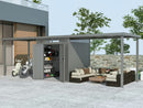 StarLine Metal Shed Model Style 4.45 m² Economy Set 3 Aluminum Grey
