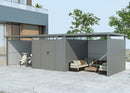 StarLine Metal Garden Shed Model Style 7.56 m² Economy Set-4 Aluminum Grey
