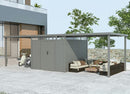 StarLine Metal Shed Model Style 7.56 m² Economy Set-3 Aluminum Grey