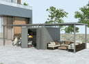 StarLine Metal Shed Model Style 7.56 m² Economy Set-3 Aluminum Grey