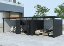 StarLine Metal Garden Shed Model Style 7.56 m² Economy Set-4 Anthracite