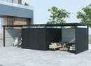 StarLine Metal Garden Shed Model Style 7.56 m² Economy Set-4 Anthracite