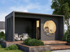 Fjordholz Gartenhaus Modell Office Box Größe XXS +SD schwarz