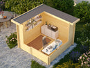 Fjordholz Pultdach Gartenhaus Modell Ezra 3N