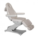 Lit cosmétique Soleni Aura, réglable électriquement en hauteur, 3 moteurs, découpe pour le visage