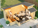 Fjordholz Gartenhaus Avantgarde 44-C Alu