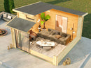 Fjordholz Gartenhaus Avantgarde 44-B Alu