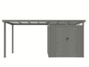 StarLine Metal Shed Model Style 4.45 m² Economy Set 1 Aluminum Grey