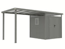 StarLine Metal Shed Model Style 4.45 m² Economy Set 1 Aluminum Grey