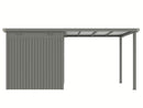 StarLine Metal Shed Model Style 4.45 m² Economy Set 1 Aluminum Grey