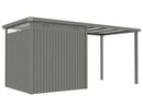 StarLine Metal Shed Model Style 4.45 m² Economy Set 1 Aluminum Grey