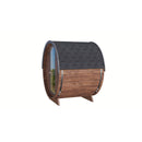 Fjordholz Barrel Sauna Model Leo with Half-Round Window