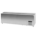 Virtus & Mastro Flaschenkühler 696 Liter aus Edelstahl mit 5 Schiebedeckeln