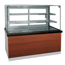 Virtus & Mastro pastry counter with 2 shelves and straight front glass, fan-assisted ventilation, 0°/+8°C