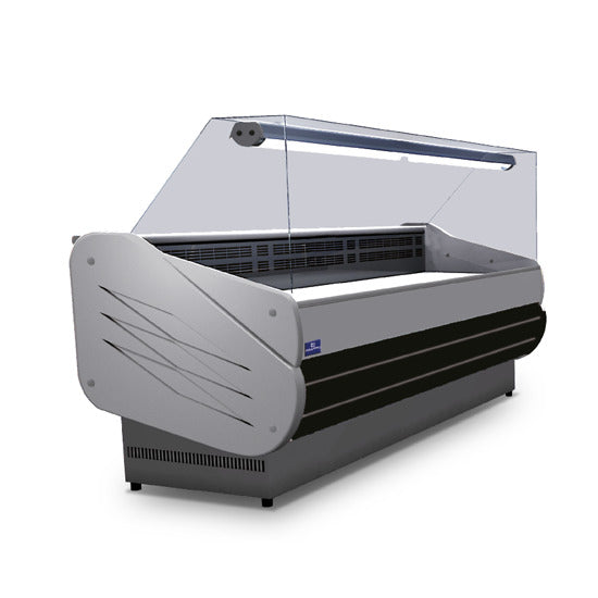 Virtus & Mastro Kühltheke 1520 mm mit gerader Frontverglasung, Umluft Kühlung, +2°/+5°C