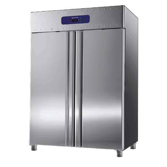 Virtus & Mastro Kühlschrank 1400 Liter aus Edelstahl, GN 2/1, -2°/+8°C