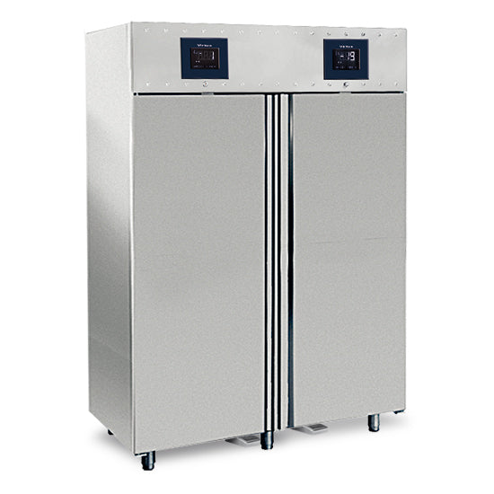 Virtus & Mastro 700+700 liter stainless steel refrigerator with 2 temperature ranges GN 2/1, -2°/+8°C|-10°/-22°C - WiFi