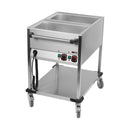 Bain-Marie-Wagen-Fahrbar 2x GN 1/1