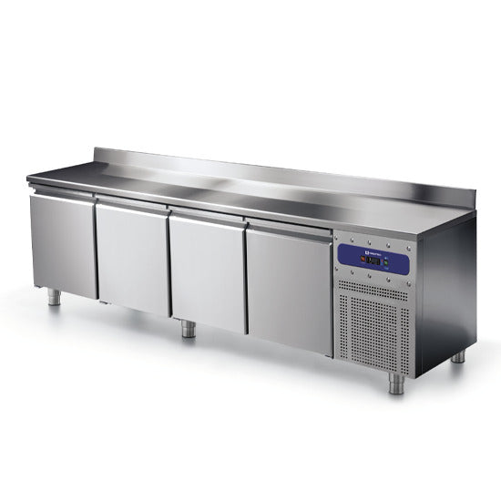 Virtus & Mastro Tiefkühltisch 600 mm 4 Türen 430x325 mm mit Aufkantung, -10°/-20°C