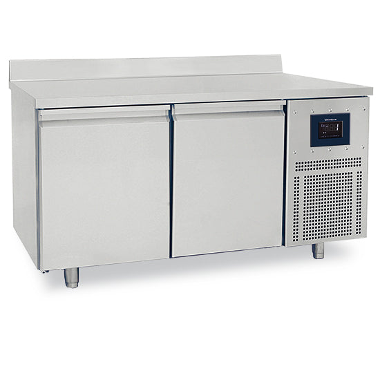 Virtus & Mastro Bäckereikühltisch 2-türig 600x400 mm, Edelstahlarbeitsplatte mit Aufkantung, -2°/+8°C - WiFi