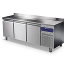 Virtus & Mastro Bakery Refrigerated Counter with 3 Doors, 600x400 mm, Stainless Steel Worktop with Upstand, -2°/+8°C
