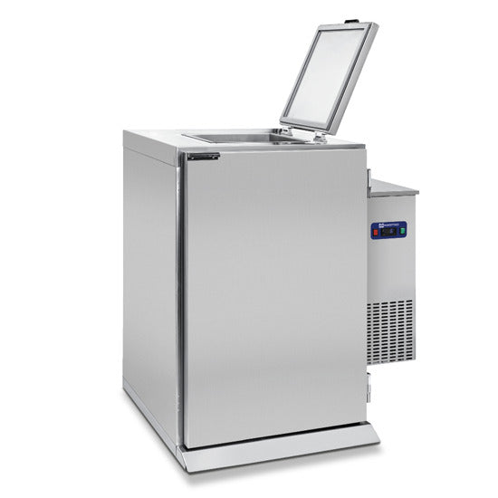 Virtus & Mastro Nassmüllkühler für 1x 120/ 240 Liter Mülleimer, mit Aggregat rechts und Winterkit