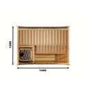 Fjordholz Fass-Sauna Modell Luxe Micro