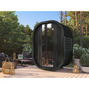 Fjordholz Barrel Sauna Model Luxe Micro Black Edition