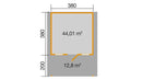 Weka Weekendhaus Blumberg 138, 380x580, Naturbelassen