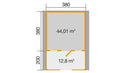 Weka Weekendhaus Blumberg 138, 380x580, Naturbelassen