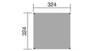 Weka Gartenoase 235, 324x324, Naturbelassen