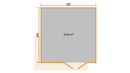 Weka Gartenhaus Amberley, 400x400, Naturbelassen