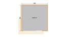 Weka Gartenhaus Amberley, 400x400, Naturbelassen